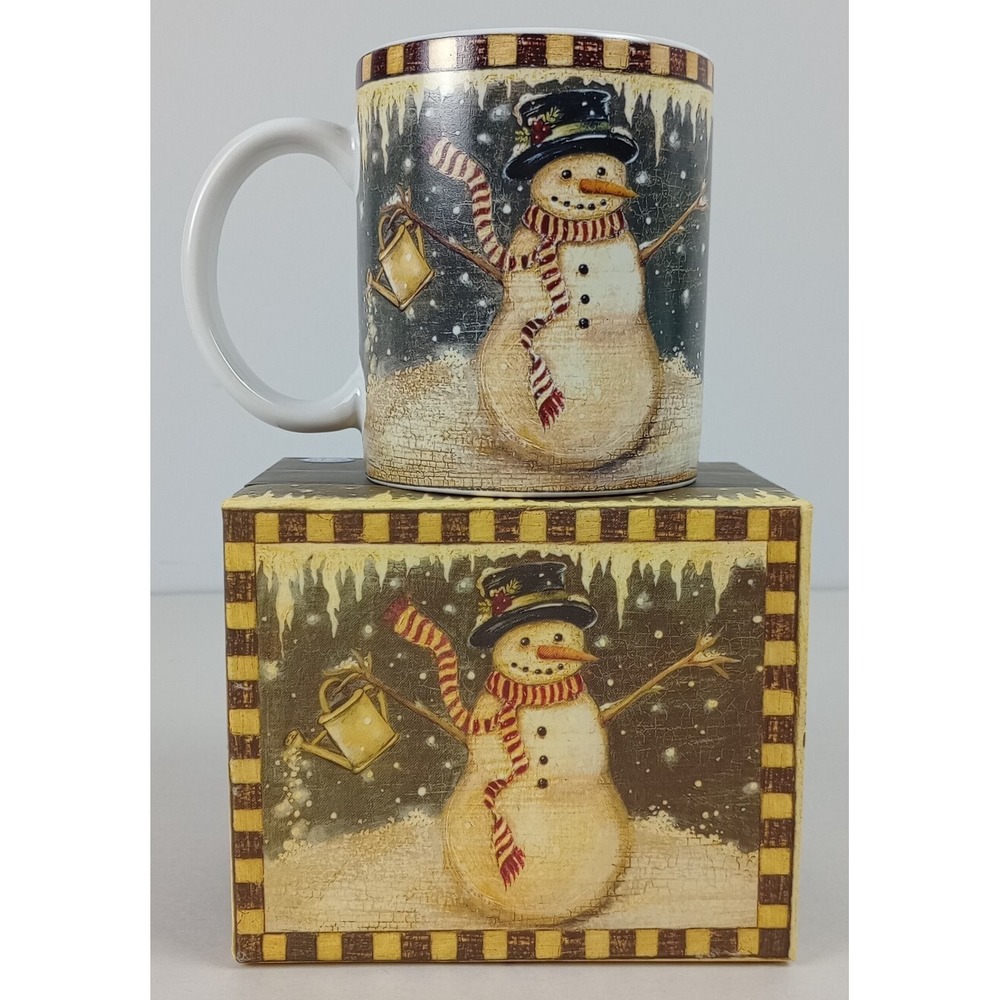 Land & Wise Collector's Mug with Box Winter Flurries Kimberly Poloson 2003